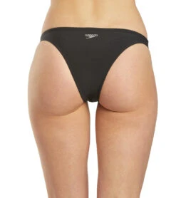 Speedo Women's Solid Classic Swimsuit Bottom -TYR Shop 5666022686888 speedoblack 3a