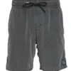 Volcom Men's 17" Center Swim Trunks -TYR Shop 5666063253672 black 1a