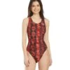 Women's Edge Wave Back One Piece Swimsuit -TYR Shop 5666078589096 red 1a