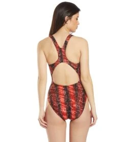 Women's Edge Wave Back One Piece Swimsuit -TYR Shop 5666078589096 red 3a