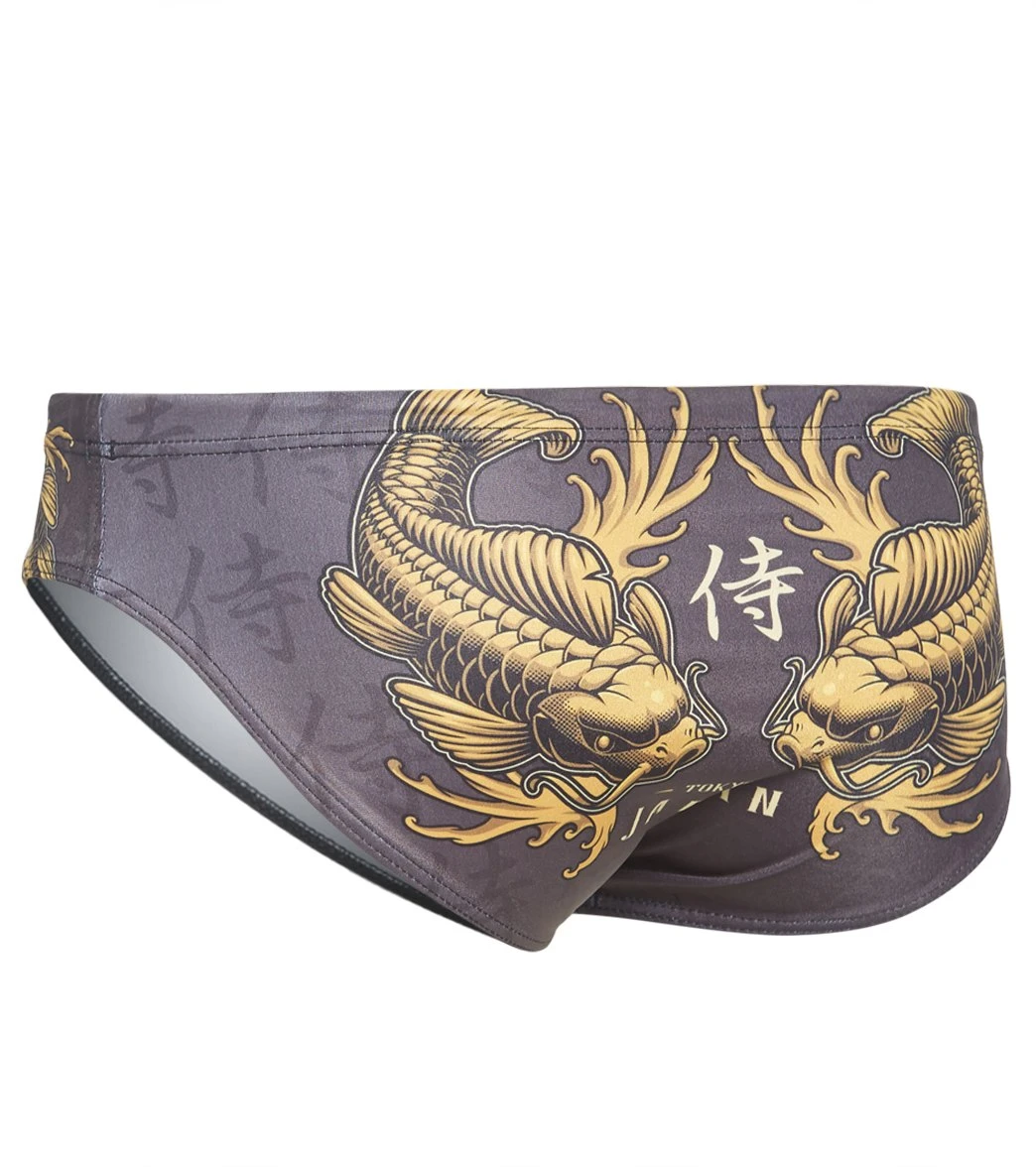 TURBO Men's Black Carpa Water Polo Brief 3 TURBO Men's Black Carpa Water Polo Brief