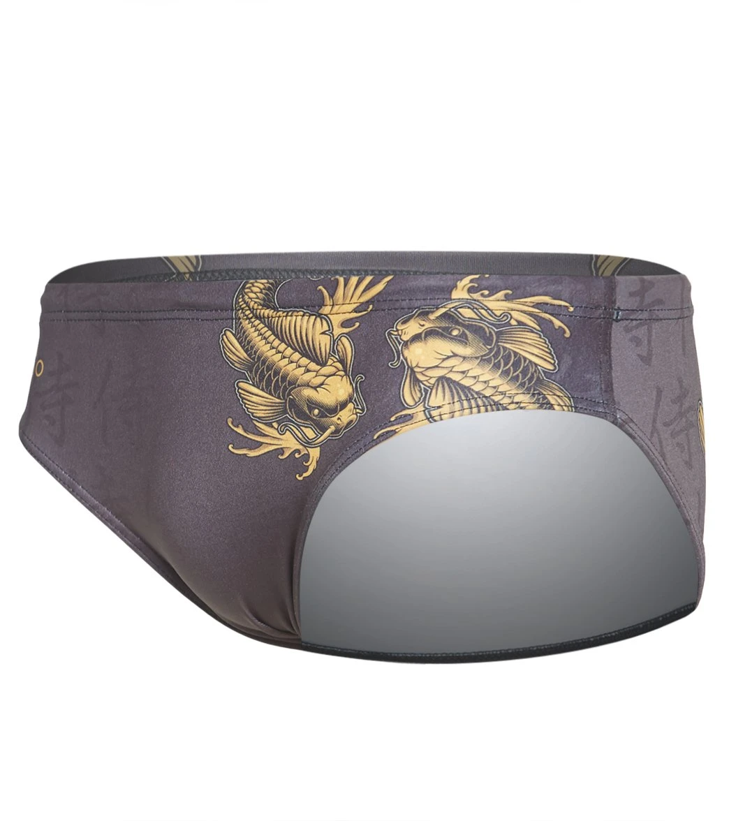 TURBO Men's Black Carpa Water Polo Brief 4 TURBO Men's Black Carpa Water Polo Brief - Image 2