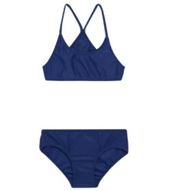 Girls' Solid Sport Two Piece Bikini Set (Big Kid)
