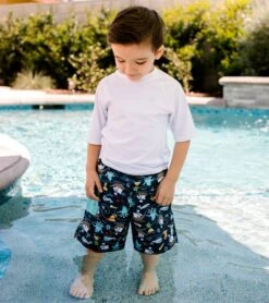 Boys' Octopus Swim Trunks W/Built-in Swim Diaper (Baby, Toddler) 5 Boys' Octopus Swim Trunks W/Built-in Swim Diaper (Baby, Toddler) -TYR Shop 5666751971496 navy 2a