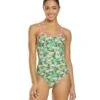 Flamingo Frenzy Thin Strap One Piece Swimsuit -TYR Shop 5667011887272 pinkgreenmulti 1a