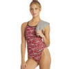 Shark Thin Strap One Piece Swimsuit -TYR Shop 5667029352616 red 1a