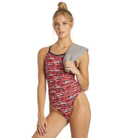 Shark Thin Strap One Piece Swimsuit