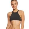 Arena Women's Rulebreaker Think Crop Top Bikini Top 2 Arena Women's Rulebreaker Think Crop Top Bikini Top -TYR Shop 5668808065192 blackyellowstar 1a
