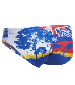 TURBO Men's Austrailia Landscape Water Polo Brief