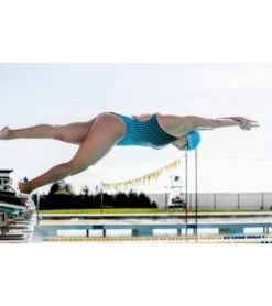 Molecule Thin Strap One Piece Swimsuit -TYR Shop 5670700581032 redblack 9a