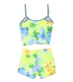 Girls' Hanalei Sunrise Surf Bottom Tankini Set (Toddler, Little Kid, Big Kid) -TYR Shop 5671793492136 hanaleisunrise 2a
