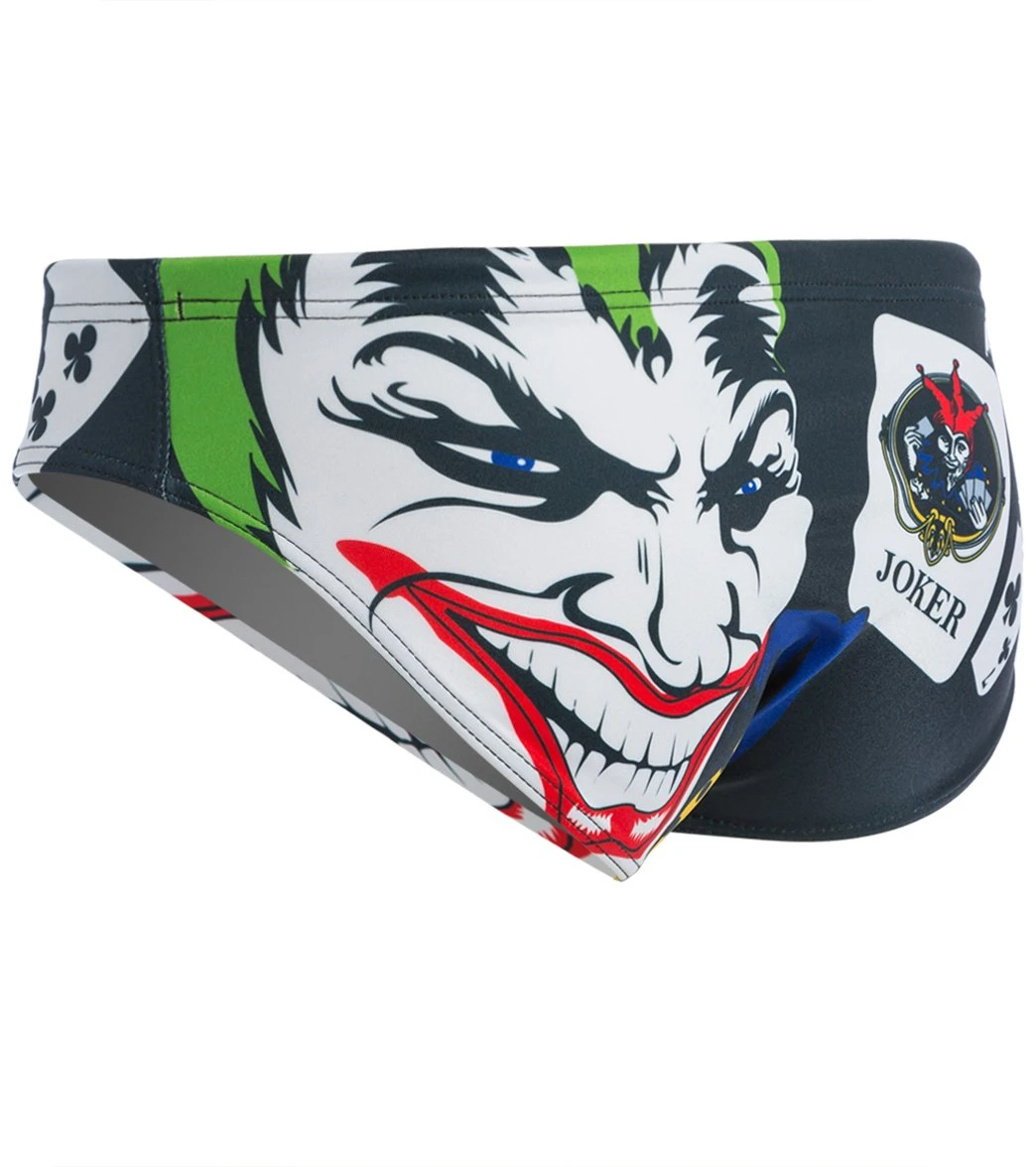 TURBO Men's New Joker Multi-Colored Water Polo Brief 3 TURBO Men's New Joker Multi-Colored Water Polo Brief