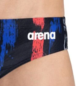 Arena Men's Team Painted Stripes Brief Swimsuit -TYR Shop 5677506724008 blackmultiwhite 4a