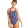 Nike Women's HydraStrong Pixel Party Spider Back One Piece Swimsuit (SwimOutlet Exclusive) 2 Nike Women's HydraStrong Pixel Party Spider Back One Piece Swimsuit (SwimOutlet Exclusive) -TYR Shop 5677929300136 redblue 1a