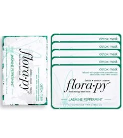 Detox Aromatherapy Sheet Mask 5 Count, Jasmine Peppermint -TYR Shop 6611788660904 4
