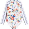 Roxy Girls' Friendly Flower Longsleeve One Piece Swimsuit -TYR Shop 6628695900328 brightwhitesayalights 1a