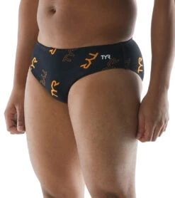 Men's Cascading TYR Print Racer Brief Swimsuit