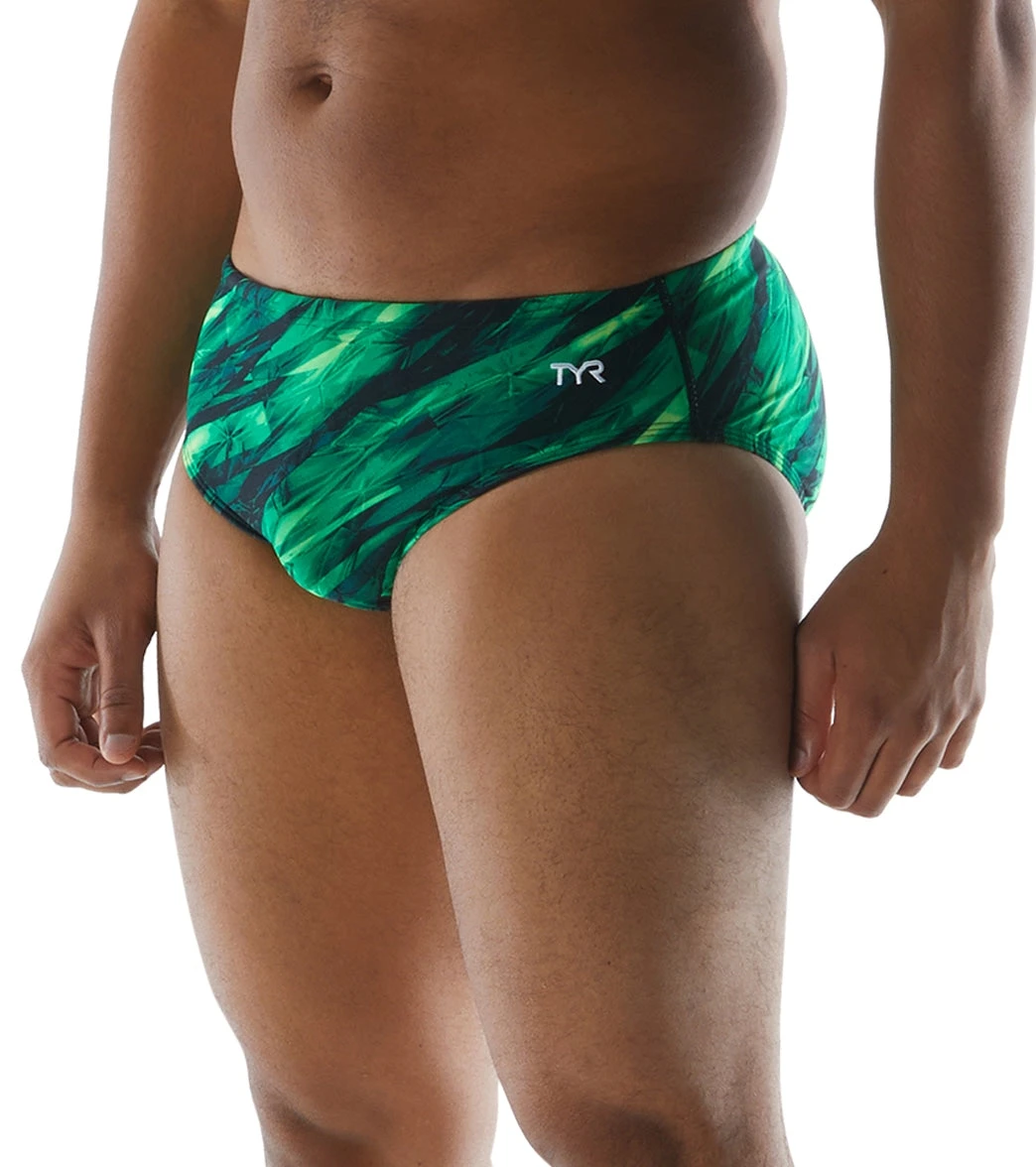 TYR Men's Vitric Racer Brief Swimsuit 3 TYR Men's Vitric Racer Brief Swimsuit