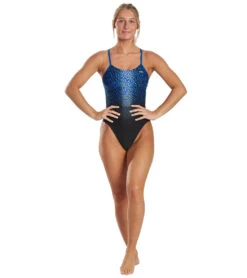 TYR Women's Odyssey Cutoutfit One Piece Swimsuit 10 TYR Women's Odyssey Cutoutfit One Piece Swimsuit -TYR Shop 6663787905192 blue 4a