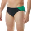 TYR Men's Hexa Blade Racer Brief Swimsuit -TYR Shop 6663921959080 blackgreen 1a