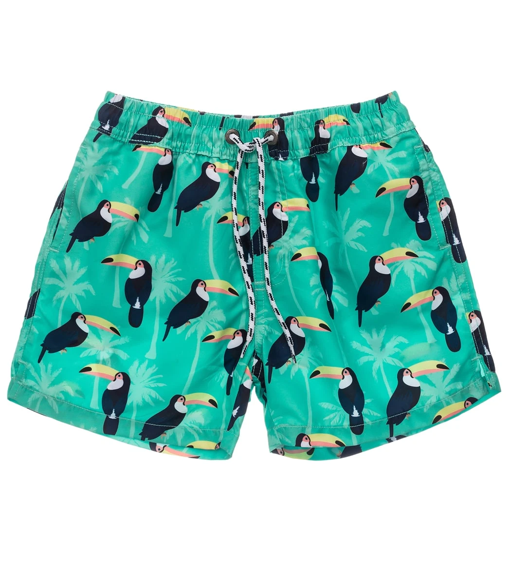 Boys' Toucan Talk Volley Swim Trunk (Toddler, Little Kid, Big Kid) 3 Boys' Toucan Talk Volley Swim Trunk (Toddler, Little Kid, Big Kid)
