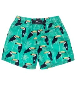Boys' Toucan Talk Volley Swim Trunk (Toddler, Little Kid, Big Kid) 7 Boys' Toucan Talk Volley Swim Trunk (Toddler, Little Kid, Big Kid) -TYR Shop 6747579351208 blue 2a