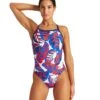 Arena Women's Tropicals Light Drop Back One Piece Swimsuit -TYR Shop 6813959258280 navyredmulti 1a