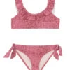 Splendid Girls' Charmer Ruffle Two Piece Bikini Set (Big Kid) -TYR Shop 6837122826408 pinktonal 1a