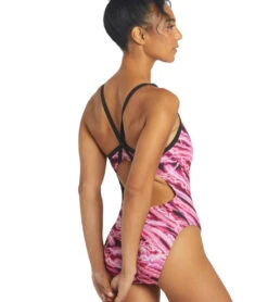 HydroLast Flash Thin Strap One Piece Swimsuit -TYR Shop 6940348154024 pink 5a