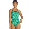 Serene Thin Strap One Piece Swimsuit -TYR Shop 6940349792424 green 1a