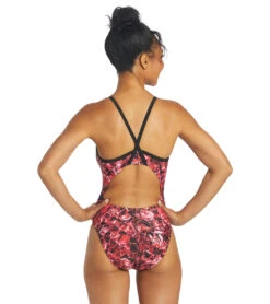 Cogent Thin Strap One Piece Swimsuit 12 Cogent Thin Strap One Piece Swimsuit -TYR Shop 6942386847912 red 3a