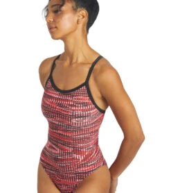Drift Thin Strap One Piece Swimsuit 15 Drift Thin Strap One Piece Swimsuit -TYR Shop 6942387339432 red 5a