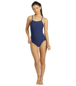 Women's Belle Solid One Piece Swimsuit -TYR Shop 7012300619944 navy 4a