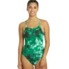 Nike Women's Hydrastrong Tie Dye Crossback One Piece Swimsuit