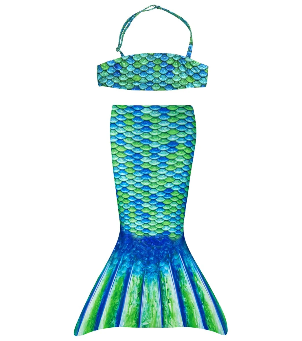 Aussie Green Mermaid Tail Set (Toddler) 3 Aussie Green Mermaid Tail Set (Toddler)