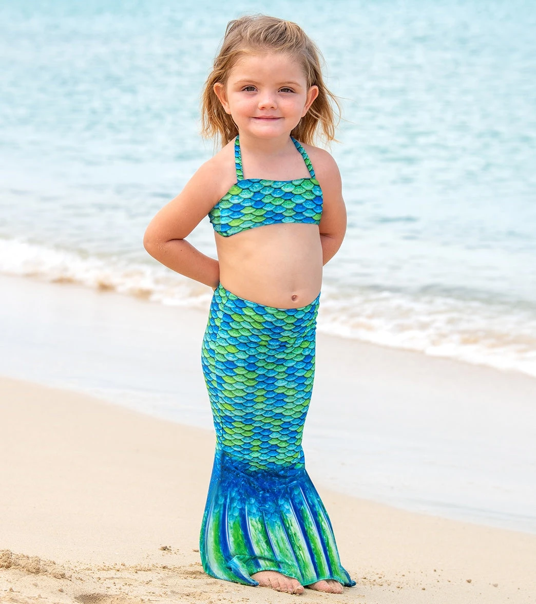 Aussie Green Mermaid Tail Set (Toddler) 4 Aussie Green Mermaid Tail Set (Toddler) - Image 2