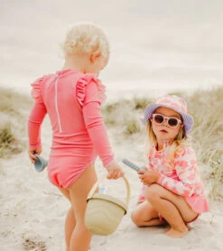 Girls' Apple Love LS Ruffle Set (Baby, Toddler, Little Kid) -TYR Shop 7217021255848 pink 4a