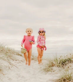 Girls' Apple Love LS Ruffle Set (Baby, Toddler, Little Kid) -TYR Shop 7217021255848 pink 6a