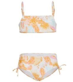 Billabong Girls' Tropical Punch Bandeau Two Piece Bikini Set (Little Kid, Big Kid)