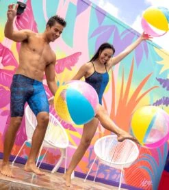 Sporti X ALILscribble Limited Edition Divide Jammer Swimsuit -TYR Shop 7326810636456 blueblack 4a