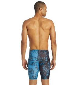 Sporti X ALILscribble Limited Edition Divide Jammer Swimsuit -TYR Shop 7326810636456 blueblack 7a