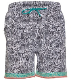 Johnny Was Men's Zebra Swim Trunk