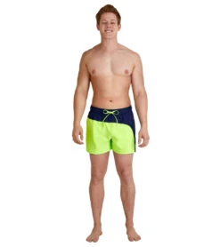 Speedo Men's 14" Colorblock Swim Trunks -TYR Shop 7379102957736 greengecko 3a