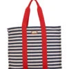 Nautical Striped Square Shoulder Tote 2 Nautical Striped Square Shoulder Tote -TYR Shop 7400663187624 redwhitenavy 1a