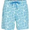 Men's Leafy Floral Swim Trunks -TYR Shop 7403409473704 babyblue 1a