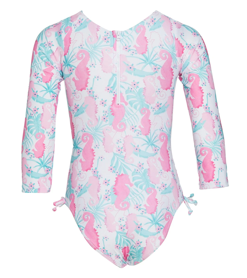 Girls' Magic Seahorse Charlie UPF 50+ Charlie Long Sleeve One Piece Swimsuit (Toddler, Little Kid) 4 Girls' Magic Seahorse Charlie UPF 50+ Charlie Long Sleeve One Piece Swimsuit (Toddler, Little Kid) - Image 2