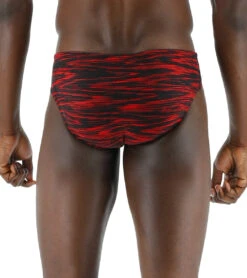 TYR Men's Fizzy Racer Brief Swimsuit -TYR Shop 7415989272744 red 3a
