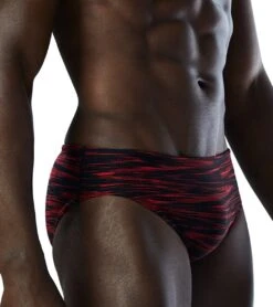 TYR Men's Fizzy Racer Brief Swimsuit -TYR Shop 7415989272744 red 6a