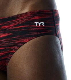 TYR Men's Fizzy Racer Brief Swimsuit -TYR Shop 7415989272744 red 8a