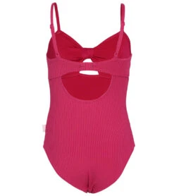 Seafolly Girls' Summer Essentials One Piece Swimsuit (Big Kid) -TYR Shop 7433349464232 deeppink 2a